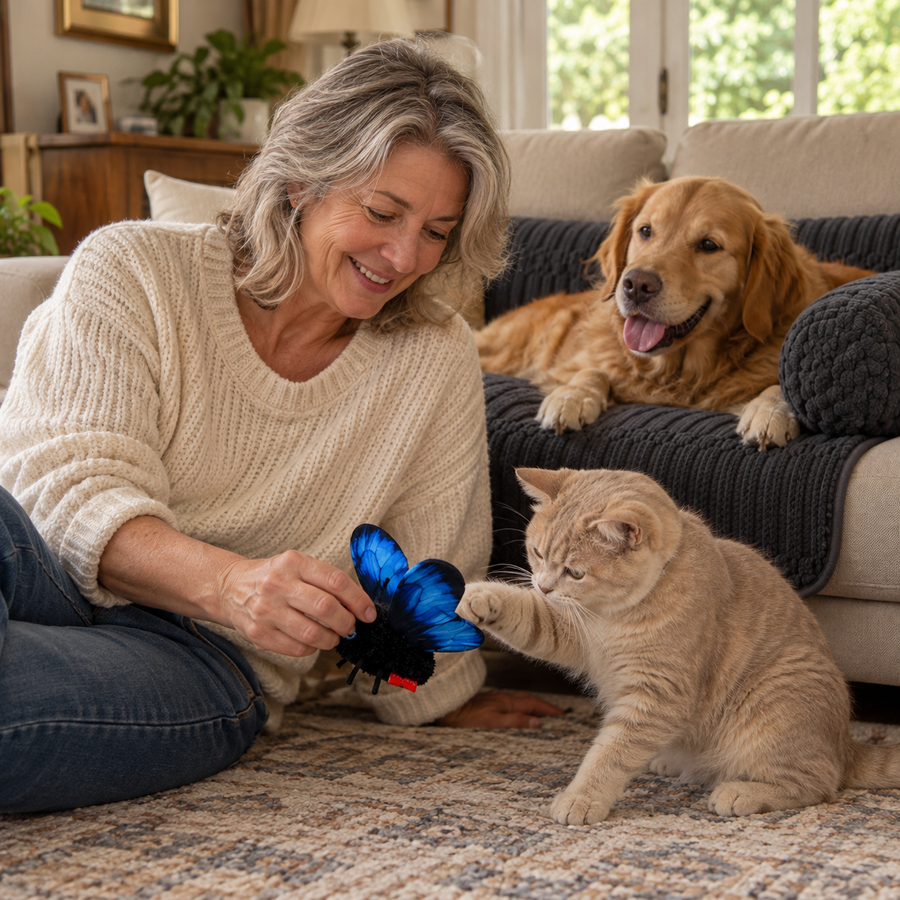 Happy pet using a HappyPet Co. product