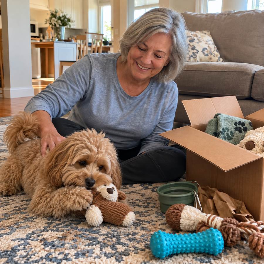Happy pet using a HappyPet Co. product